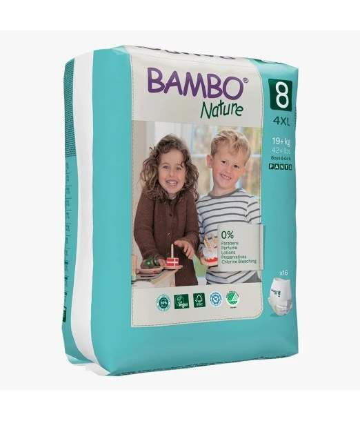 Bambo Nature diapers training pants Size 8 (19kg+) pack of 16