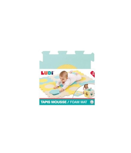Ludi evolving foam play mat pastel 90x90x1.2 cm 2