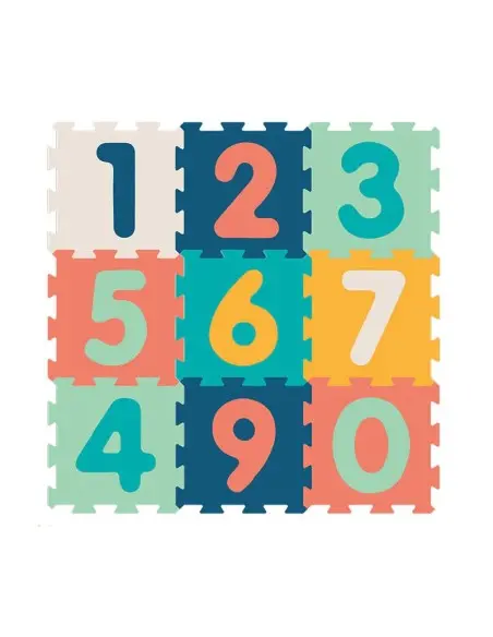 Ludi Tapis Mousse Dalles Chiffres 90x90x1,2 cm 10m+ dans Tapis d'éveil chez Baby And Mom Maroc