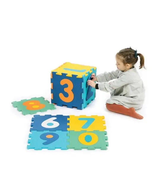 Ludi Tapis Dalles Chiffres 90x90x1,2 cm 10m+ Tapis d'éveil - 2