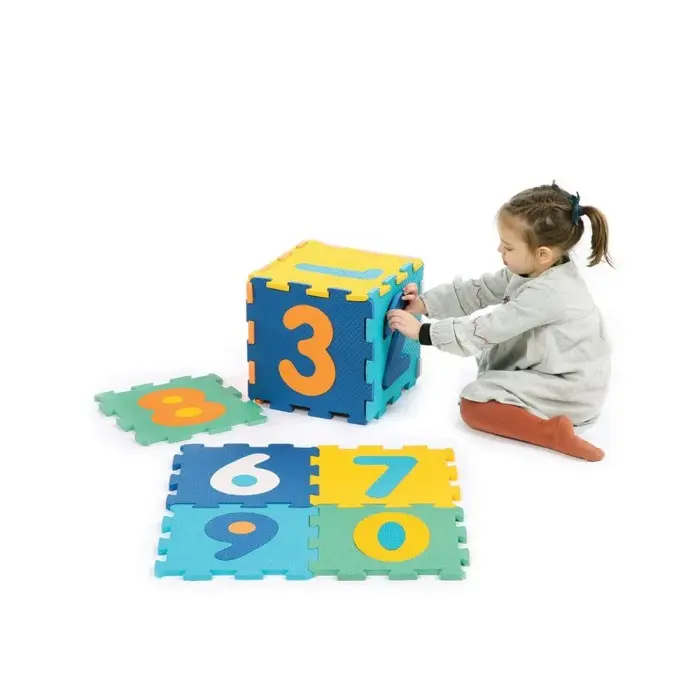 Ludi Tapis Mousse Dalles Chiffres 90x90x1,2 cm 10m+ dans Tapis d'éveil chez Baby And Mom Maroc