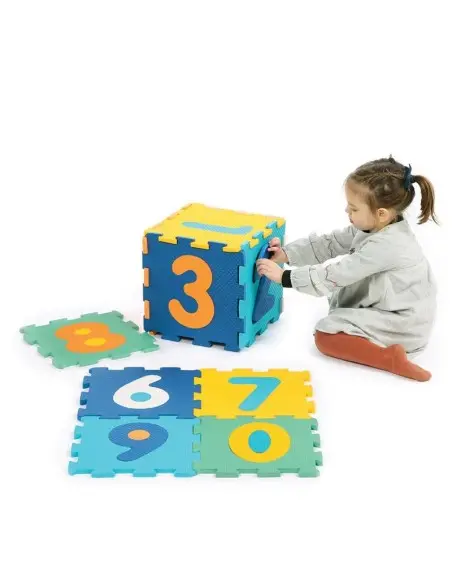 Ludi Tapis Mousse Dalles Chiffres 90x90x1,2 cm 10m+ dans Tapis d'éveil chez Baby And Mom Maroc