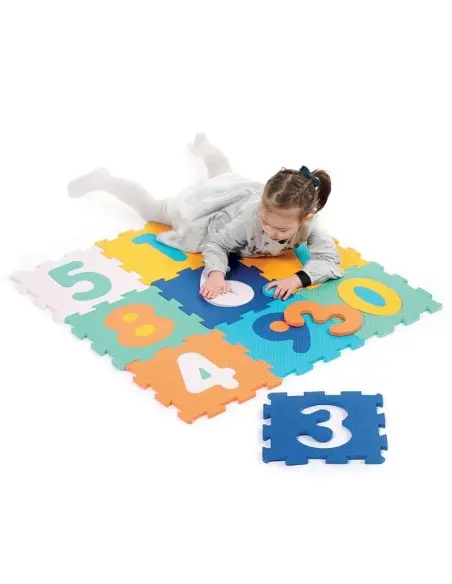Ludi Tapis Mousse Dalles Chiffres 90x90x1,2 cm 10m+ dans Tapis d'éveil chez Baby And Mom Maroc
