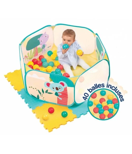 Ludi play gym set with 40 balls & play mat 6 months+ 2