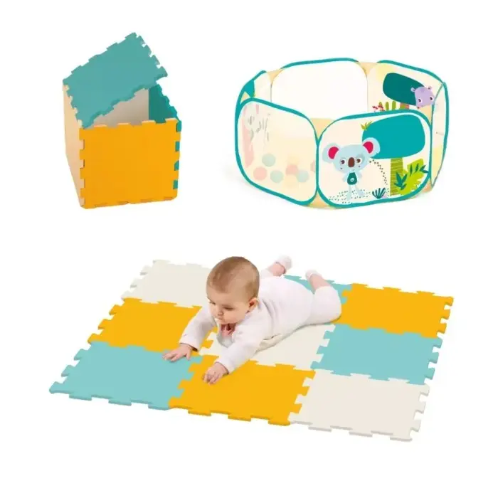 Ludi Coffret Aire d'Éveil avec 40 Balles & Tapis de jeu 6mois+