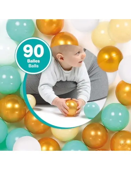 Ludi 90 Balles de Jeu Or 6mois+ Tapis d'éveil - Ludi Maroc