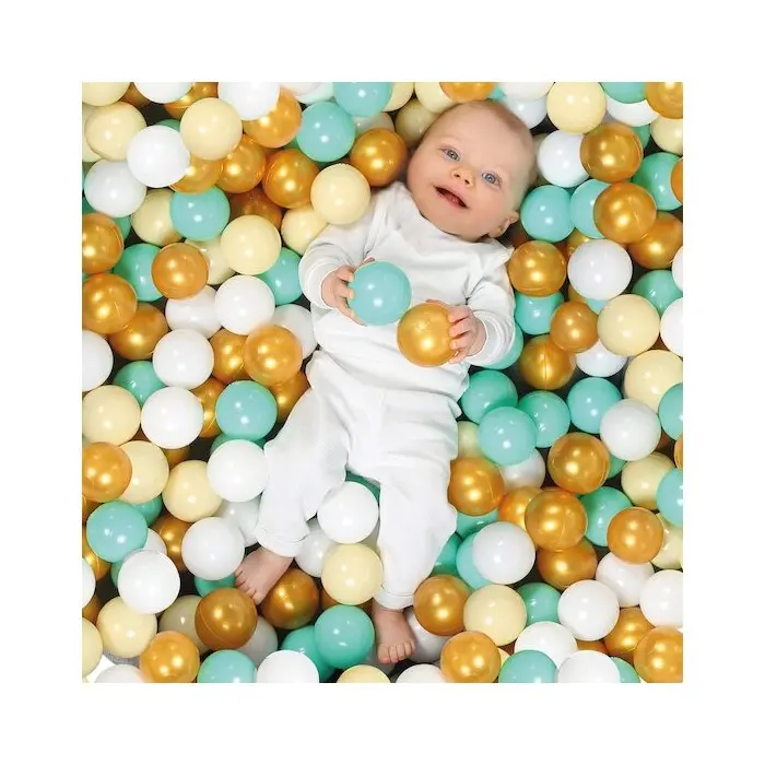 Ludi 90 Balles de Jeu Or 6mois+ Tapis d'éveil - Ludi Maroc