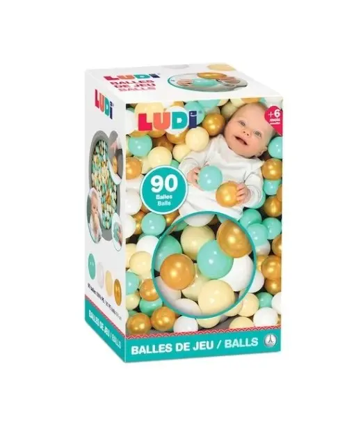 Ludi 90 Balles de Jeu Or 6mois+