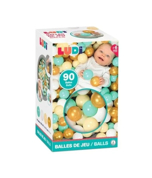 Ludi 90 gold play balls from 6 months
