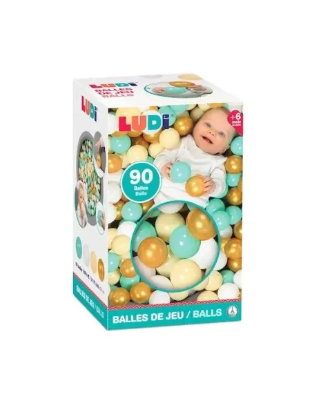 Ludi 90 Balles de Jeu Or 6mois+ Tapis d'éveil - Ludi Maroc