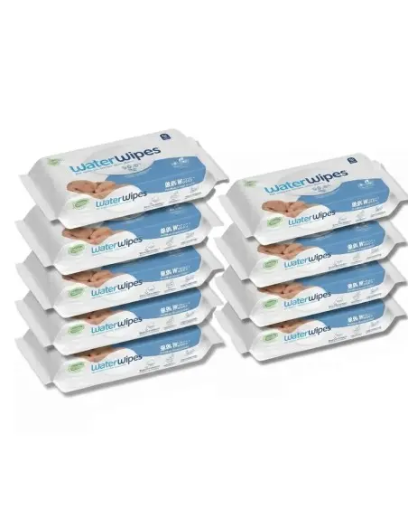 WaterWipes Lingettes Value Pack - 9 paquets Lingettes -