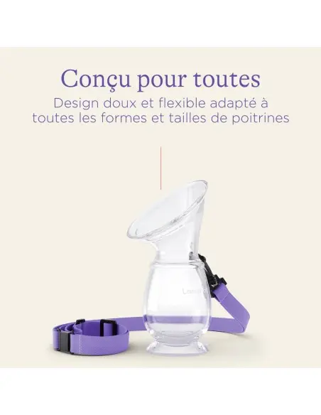 Lansinoh milk collector - silicone breast pump 100 ml — photo 5