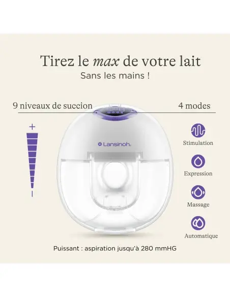 Lansinoh hands-free single breast pump – compact, portable and comfortable — photo 2