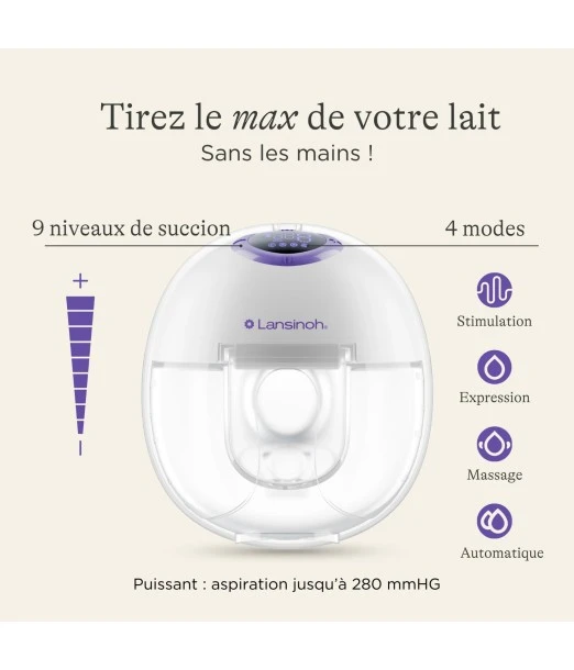 Lansinoh hands-free double breast pump – compact, portable and comfortable 2