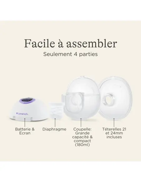 Lansinoh hands-free double breast pump – compact, portable and comfortable — photo 4
