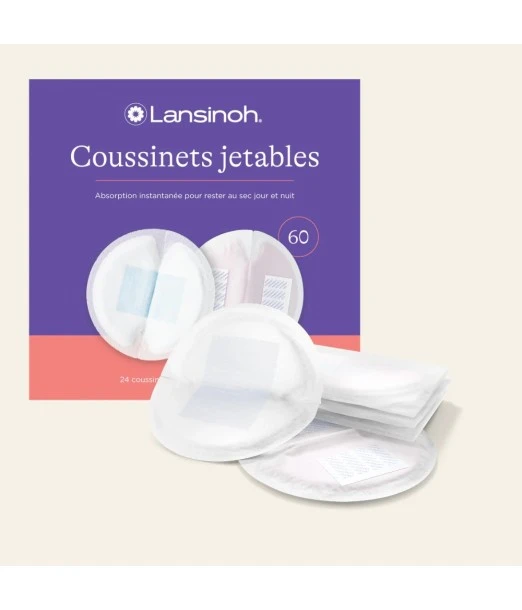 Lansinoh disposable breastfeeding pads 60 units