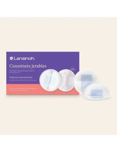 Lansinoh Coussinets d'Allaitement Jetables 100 unités Accueil 