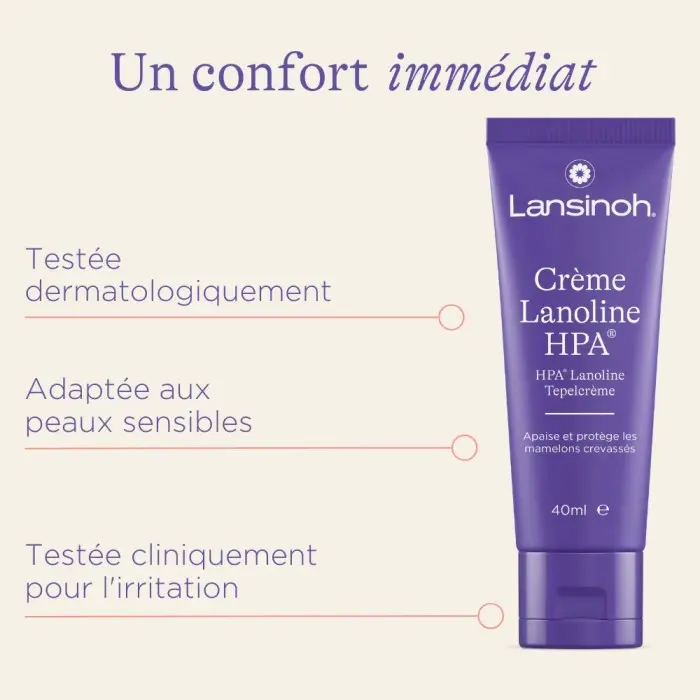 Crème Lansinoh à la Lanoline HPA® - Soins mamelons 3x7ml Soins
