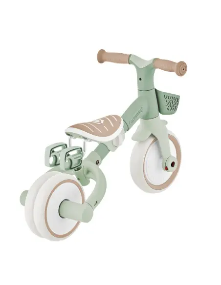 Globber 3-in-1 learning tricycle PLUS ECOLOGICAL - from 12 months to 3 years Sage — photo 7
