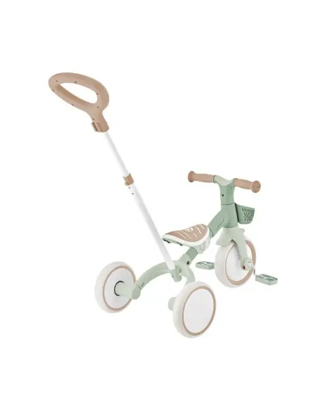 Globber 3-in-1 learning tricycle PLUS ECOLOGICAL - from 12 months to 3 years Sage — photo 9