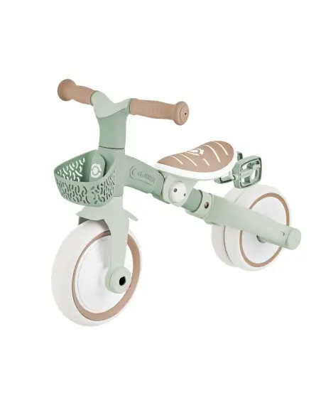 Globber 3-in-1 learning tricycle PLUS ECOLOGICAL - from 12 months to 3 years Sage — photo 2