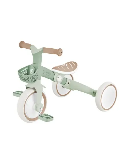 Globber 3-in-1 learning tricycle PLUS ECOLOGICAL - from 12 months to 3 years Sage — photo 10