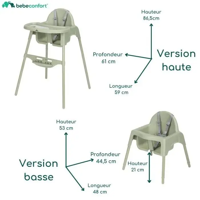 copy of Bébé Confort Chaise Haute MEELY Dark Grey