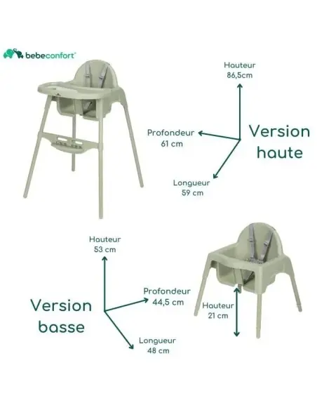 Bébé Confort Chaise Haute MEELY Green Chaise haute - Bébé