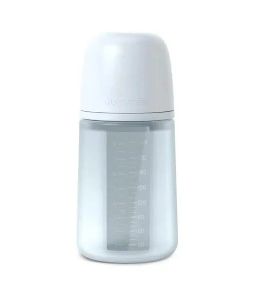 Suavinex SXPRO silicone baby bottle medium flow 240 ml Colour Essence Blue