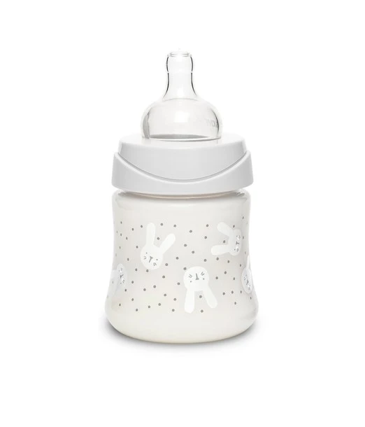 Suavinex Premium baby bottle in polyamide, round anti-colic nipple, 150 ml - Grey Rabbit 2