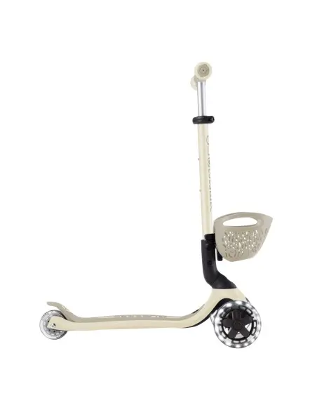 Globber GO UP BABY LIGHTS adjustable scooter with 360° basket, from 15 months to 6 years - taupe — photo 3