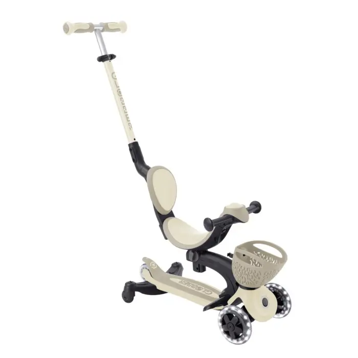 Globber Trottinette évolutive GO UP BABY LIGHTS avec Panier