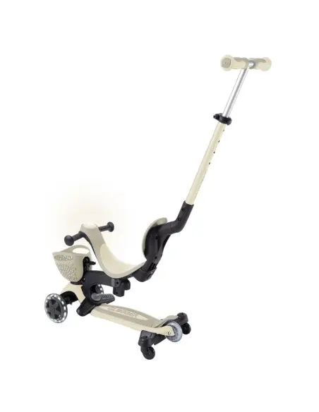 Globber GO UP BABY LIGHTS adjustable scooter with 360° basket, from 15 months to 6 years - taupe — photo 10