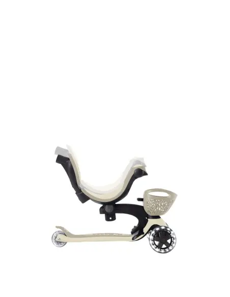 Globber GO UP BABY LIGHTS adjustable scooter with 360° basket, from 15 months to 6 years - taupe — photo 11