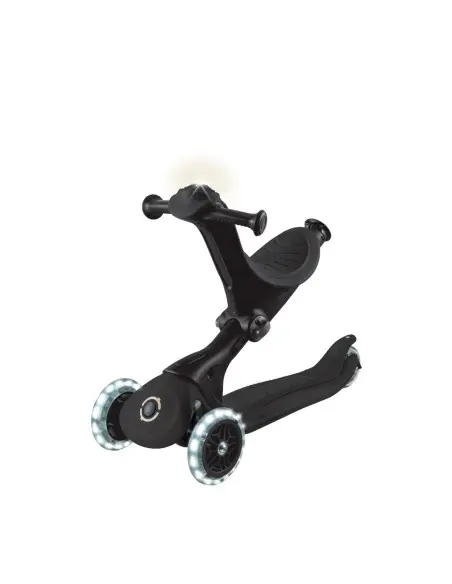 Globber GO-UP DELUXE LED 360° adjustable scooter from 15 months to 6 years - black — photo 3