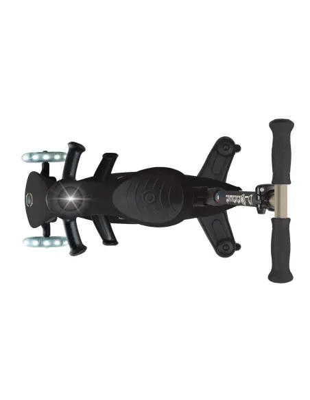 Globber GO-UP DELUXE LED 360° adjustable scooter from 15 months to 6 years - black — photo 4