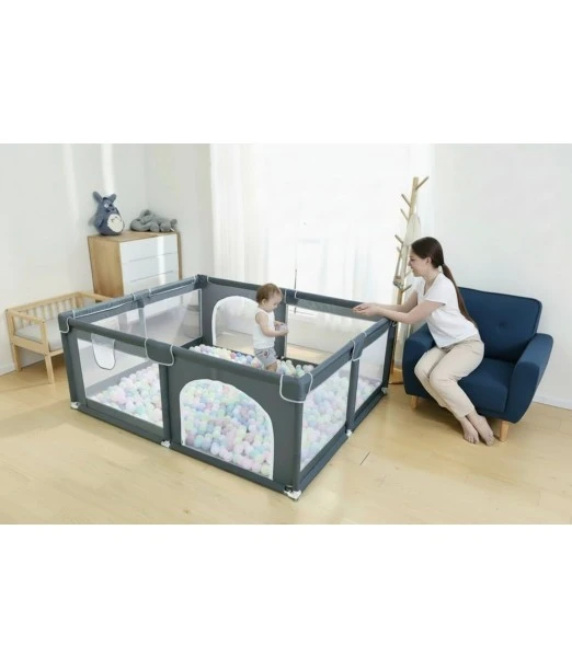 ساحة لعب XXL للرضيع 180 × 150 سم مع 50 كرة