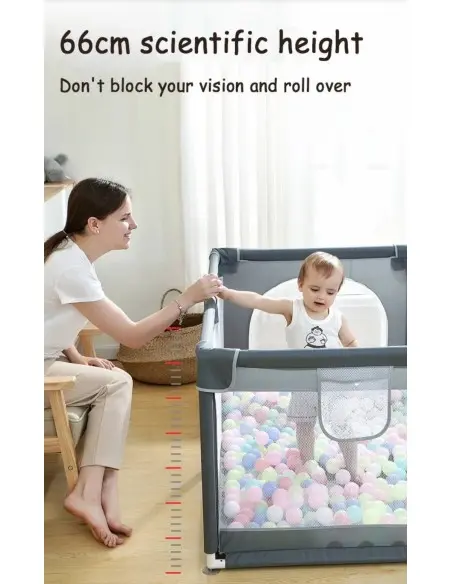 Parc bébé XXL 180x150cm avec 50 balles Tapis d'éveil - Maroc