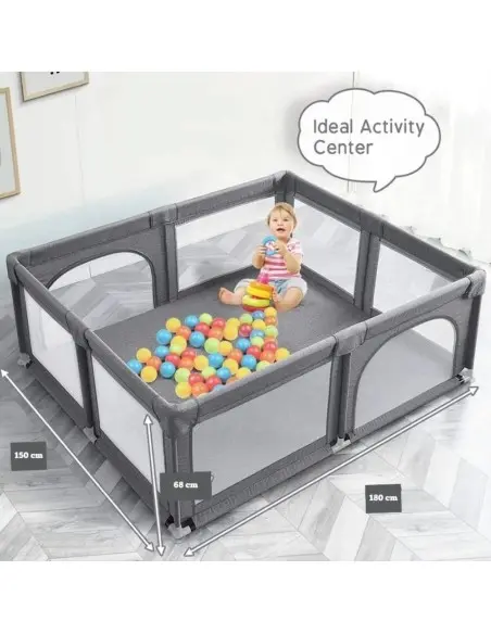 Parc bébé XXL 180x150cm avec 50 balles Tapis d'éveil - Maroc