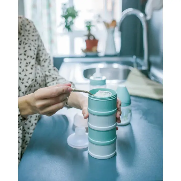 Suavinex Doseur de Lait 4 Compartiments - Vert Vaisselle bébé 