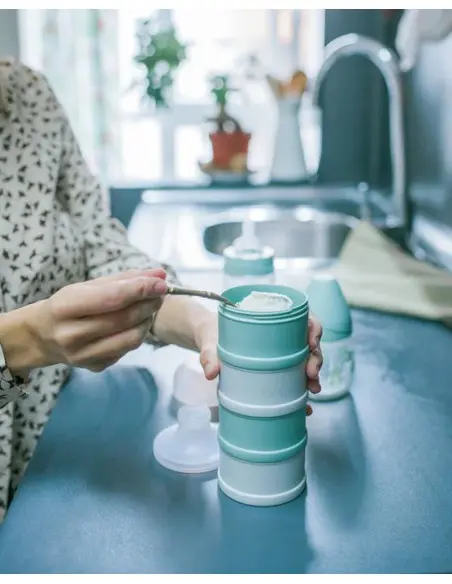 Suavinex Doseur de Lait 4 Compartiments - Vert Vaisselle bébé 