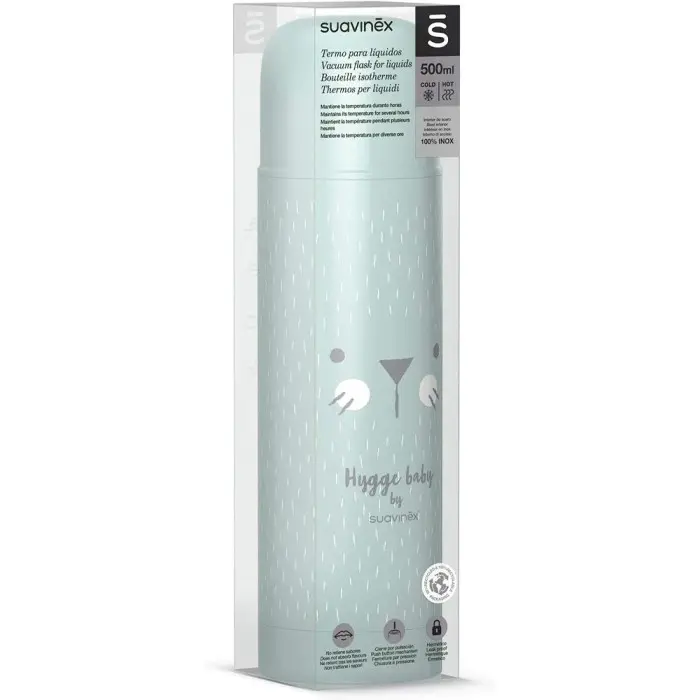 Suavinex Thermos pour liquide chaud et froid 500ml - Vert