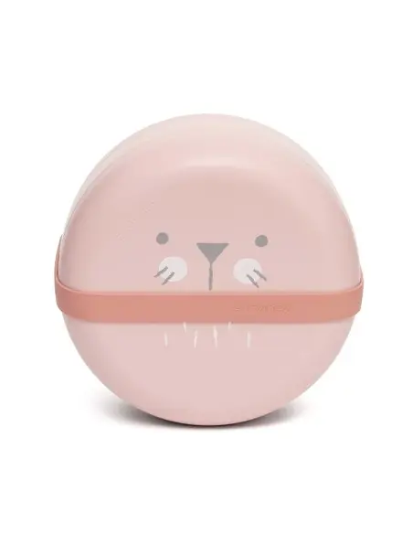 Suavinex bento set of two feeding plates 4 months+ pink