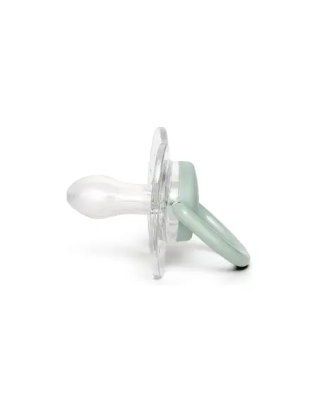 Suavinex reversible flat pacifier rabbit from 0 to 6 months - green — photo 2