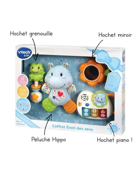 Vtech Coffret naissance Bleu - Eveil des Sens 0m+ Jouet -