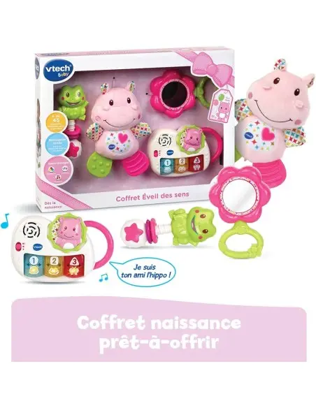 Vtech Coffret naissance Rose - Eveil des Sens 0m+ Jouet -