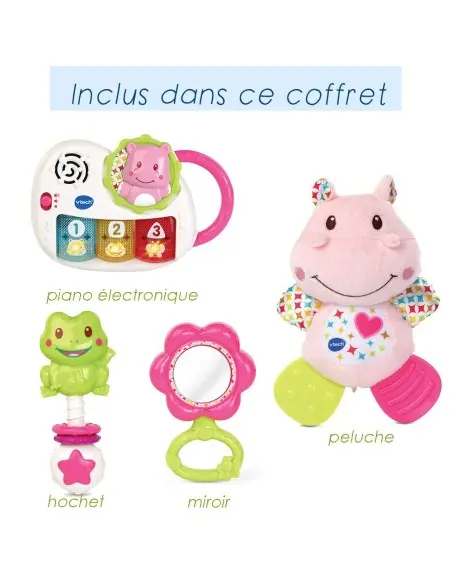 Vtech Coffret naissance Rose - Eveil des Sens 0m+ Jouet -