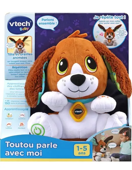 Vtech Peluche Chien Toutou Parle avec Moi 1-5ans Jouet - Vtech