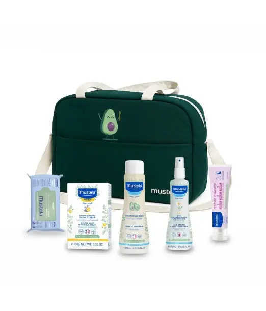 Mustela Pack Naissance 5 Soins Essentiels Bébé à l’Avocat BIO + Sac à langer Offert