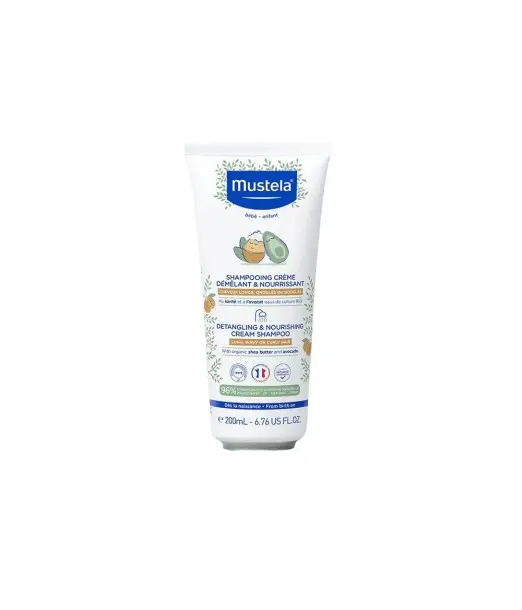 Mustela Shampooing Crème Démêlant & Nourrissant 200ml Cheveux &